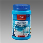 DEN BRAVEN Cranit Triplex tablety - dezinfekce, proti řasám, vločkování 1kg DEN BRAVEN Cranit Triplex tablety - dezinfekce, proti řasám, vločkování 1kg